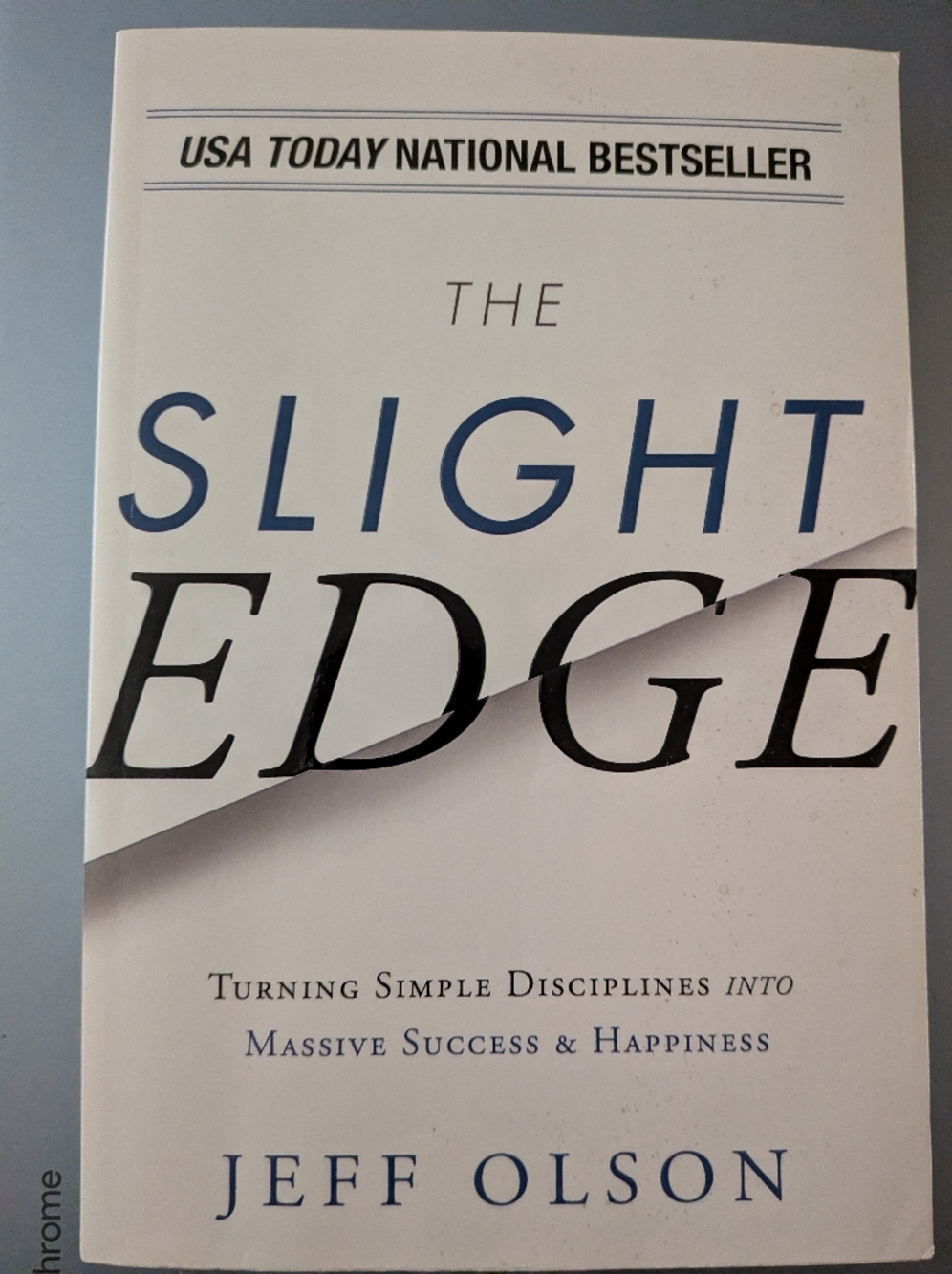 The Slight Edge by Jeff Olson Paperback Like New Condition Success Principles